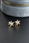 Heliophilia Silver Pendientes de Plata de Ley 925 con Recubrimiento de Oro y Circón